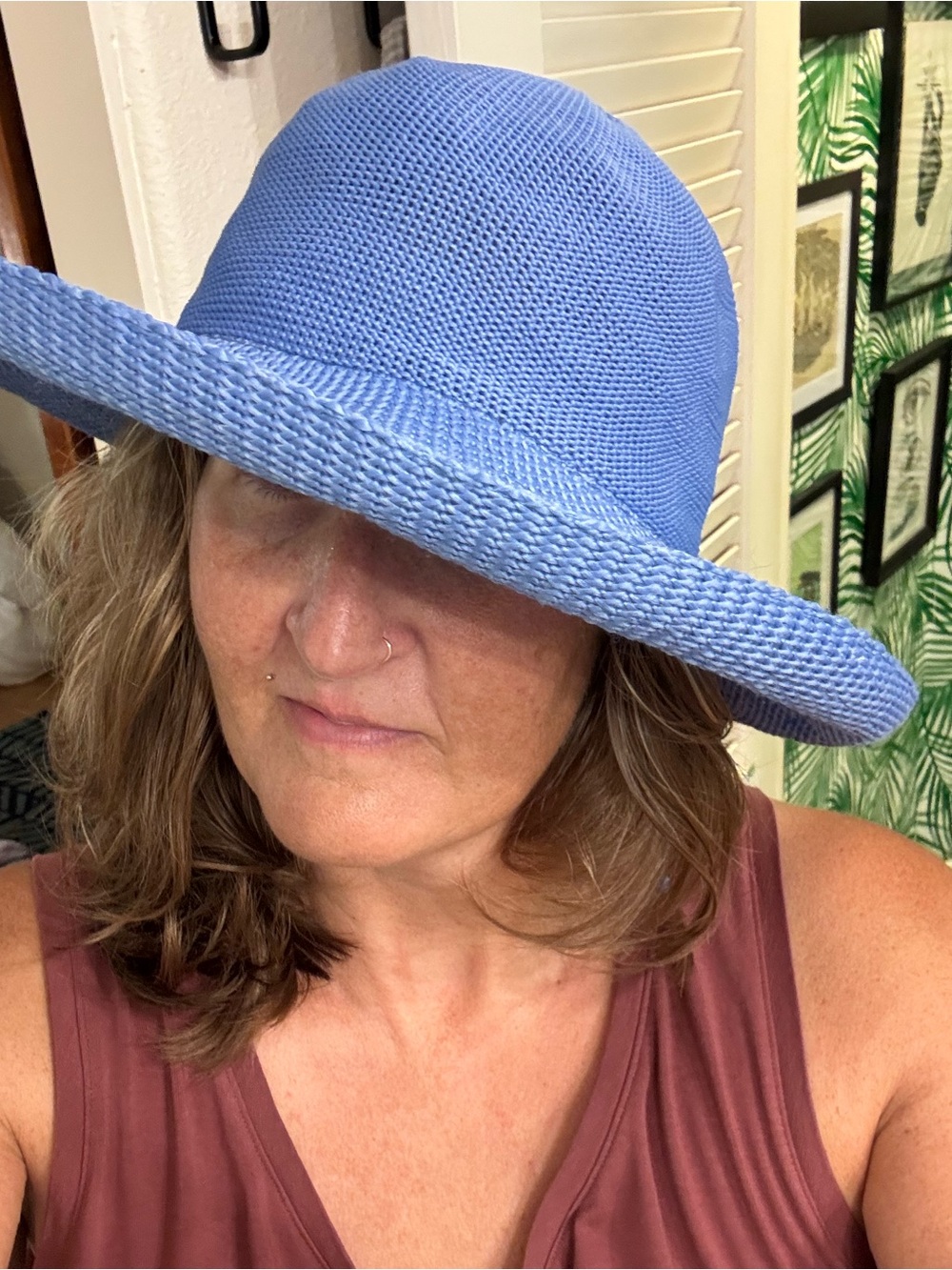 Periwinkle Sun Hat - Picture 6 of 6
